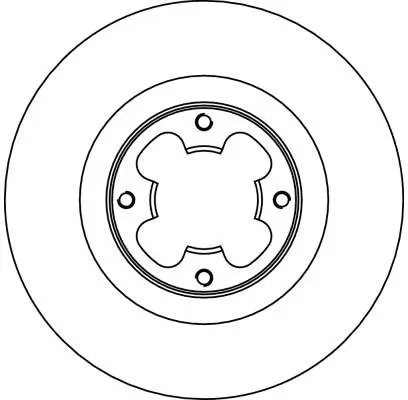 Bremsscheibe Vorderachse TRW DF4016 Bild Bremsscheibe Vorderachse TRW DF4016