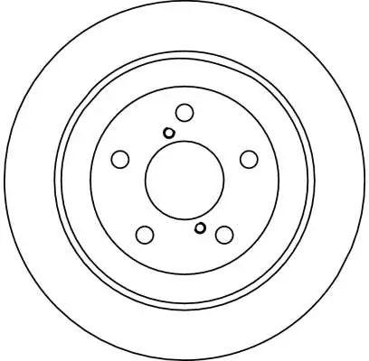 Bremsscheibe Hinterachse TRW DF4033 Bild Bremsscheibe Hinterachse TRW DF4033