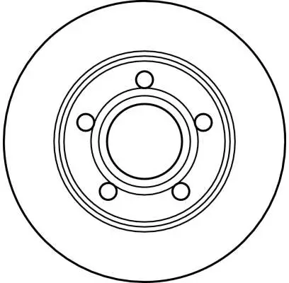 Bremsscheibe Hinterachse TRW DF4039 Bild Bremsscheibe Hinterachse TRW DF4039