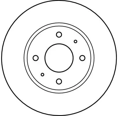 Bremsscheibe Vorderachse TRW DF4054 Bild Bremsscheibe Vorderachse TRW DF4054