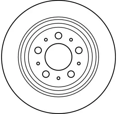 Bremsscheibe Hinterachse TRW DF4066 Bild Bremsscheibe Hinterachse TRW DF4066
