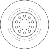 Bremsscheibe Hinterachse TRW DF4068