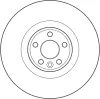 Bremsscheibe Vorderachse TRW DF4073S