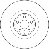Bremsscheibe Vorderachse TRW DF4073S
