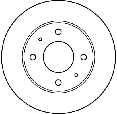 Bremsscheibe Vorderachse TRW DF4081 Bild Bremsscheibe Vorderachse TRW DF4081
