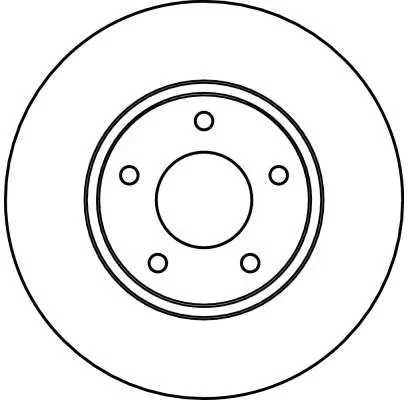 Bremsscheibe Vorderachse TRW DF4095 Bild Bremsscheibe Vorderachse TRW DF4095