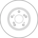 Bremsscheibe Vorderachse TRW DF4129S