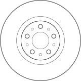 Bremsscheibe Vorderachse TRW DF4138