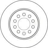 Bremsscheibe Hinterachse TRW DF4146