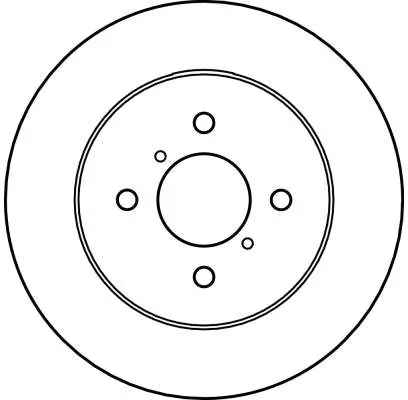 Bremsscheibe Vorderachse TRW DF4155 Bild Bremsscheibe Vorderachse TRW DF4155