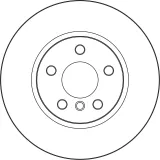 Bremsscheibe Vorderachse TRW DF4177