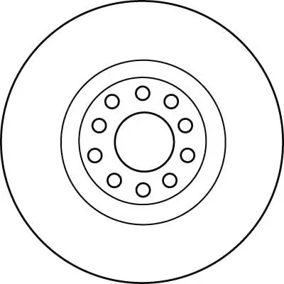 Bremsscheibe Vorderachse TRW DF4209S Bild Bremsscheibe Vorderachse TRW DF4209S