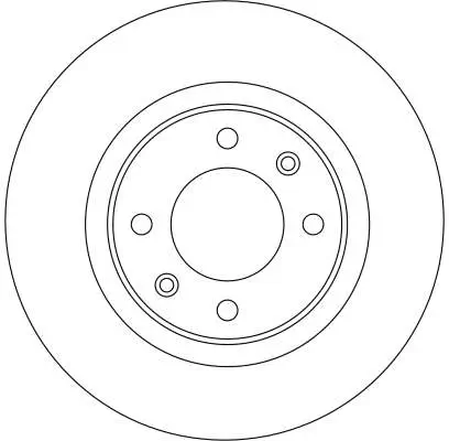 Bremsscheibe Hinterachse TRW DF4215 Bild Bremsscheibe Hinterachse TRW DF4215
