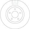 Bremsscheibe Vorderachse TRW DF4219S Bild Bremsscheibe Vorderachse TRW DF4219S