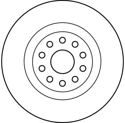 Bremsscheibe Vorderachse TRW DF4220 Bild Bremsscheibe Vorderachse TRW DF4220