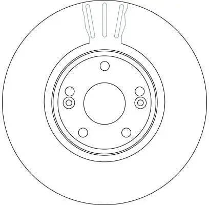 Bremsscheibe Vorderachse TRW DF4229S Bild Bremsscheibe Vorderachse TRW DF4229S