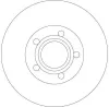 Bremsscheibe Hinterachse TRW DF4239 Bild Bremsscheibe Hinterachse TRW DF4239