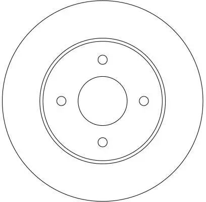 Bremsscheibe Hinterachse TRW DF4240 Bild Bremsscheibe Hinterachse TRW DF4240