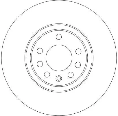 Bremsscheibe Vorderachse TRW DF4246 Bild Bremsscheibe Vorderachse TRW DF4246