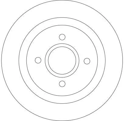 Bremsscheibe Hinterachse TRW DF4251 Bild Bremsscheibe Hinterachse TRW DF4251