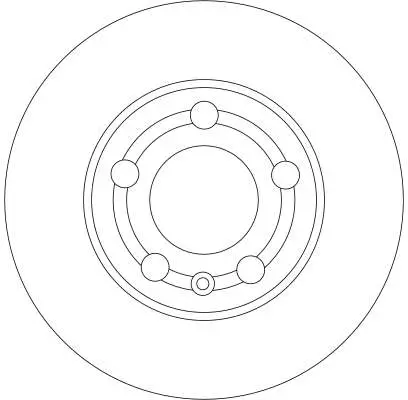 Bremsscheibe Vorderachse TRW DF4253 Bild Bremsscheibe Vorderachse TRW DF4253