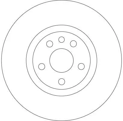 Bremsscheibe Vorderachse TRW DF4257 Bild Bremsscheibe Vorderachse TRW DF4257