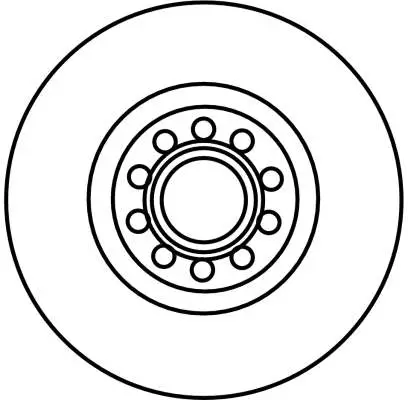 Bremsscheibe Vorderachse TRW DF4262S Bild Bremsscheibe Vorderachse TRW DF4262S