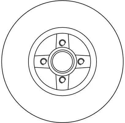 Bremsscheibe Hinterachse TRW DF4272 Bild Bremsscheibe Hinterachse TRW DF4272