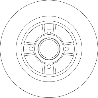 Bremsscheibe Hinterachse TRW DF4272BS Bild Bremsscheibe Hinterachse TRW DF4272BS