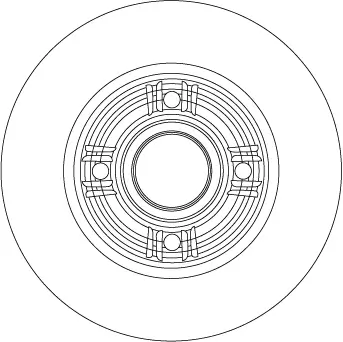 Bremsscheibe Hinterachse TRW DF4274S Bild Bremsscheibe Hinterachse TRW DF4274S