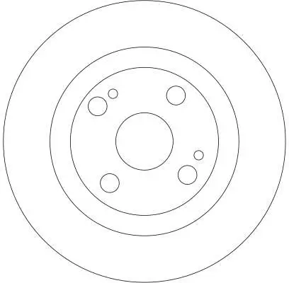 Bremsscheibe Hinterachse TRW DF4278 Bild Bremsscheibe Hinterachse TRW DF4278