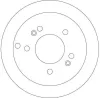 Bremsscheibe Hinterachse TRW DF4281 Bild Bremsscheibe Hinterachse TRW DF4281