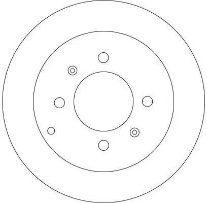 Bremsscheibe Hinterachse TRW DF4286 Bild Bremsscheibe Hinterachse TRW DF4286
