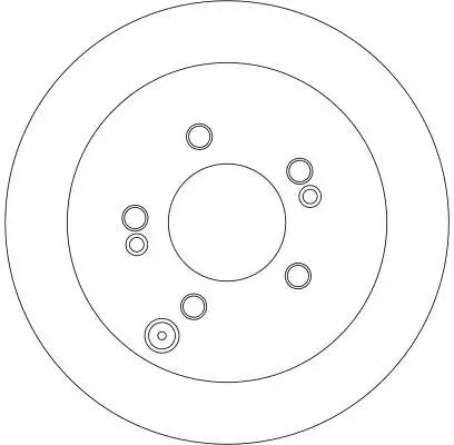 Bremsscheibe Hinterachse TRW DF4287 Bild Bremsscheibe Hinterachse TRW DF4287