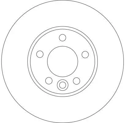 Bremsscheibe Vorderachse TRW DF4309S Bild Bremsscheibe Vorderachse TRW DF4309S
