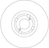 Bremsscheibe Vorderachse TRW DF4317 Bild Bremsscheibe Vorderachse TRW DF4317