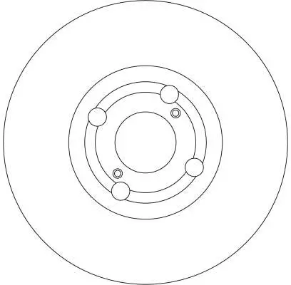 Bremsscheibe Vorderachse TRW DF4317 Bild Bremsscheibe Vorderachse TRW DF4317