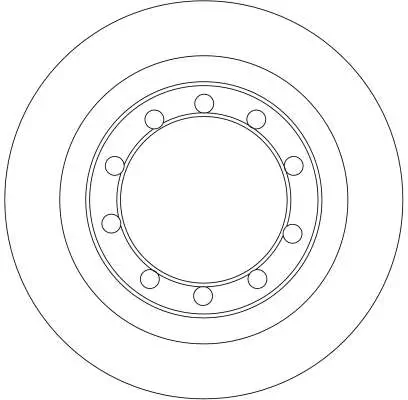 Bremsscheibe Vorderachse TRW DF4330 Bild Bremsscheibe Vorderachse TRW DF4330
