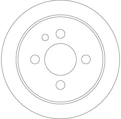 Bremsscheibe Hinterachse TRW DF4334 Bild Bremsscheibe Hinterachse TRW DF4334