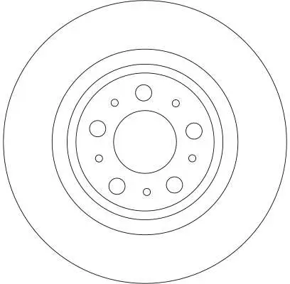 Bremsscheibe Hinterachse TRW DF4338 Bild Bremsscheibe Hinterachse TRW DF4338