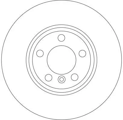 Bremsscheibe Vorderachse TRW DF4361 Bild Bremsscheibe Vorderachse TRW DF4361