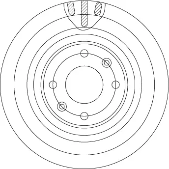 Bremsscheibe Vorderachse TRW DF4363 Bild Bremsscheibe Vorderachse TRW DF4363