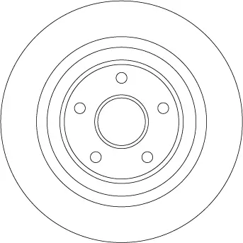 Bremsscheibe Hinterachse TRW DF4413BS Bild Bremsscheibe Hinterachse TRW DF4413BS