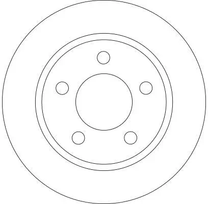 Bremsscheibe Hinterachse TRW DF4419 Bild Bremsscheibe Hinterachse TRW DF4419