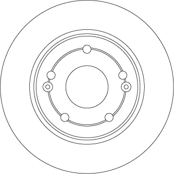 Bremsscheibe Hinterachse TRW DF4428 Bild Bremsscheibe Hinterachse TRW DF4428