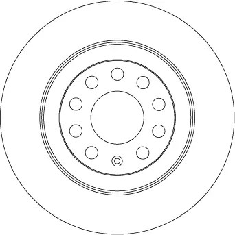 Bremsscheibe Hinterachse TRW DF4434 Bild Bremsscheibe Hinterachse TRW DF4434