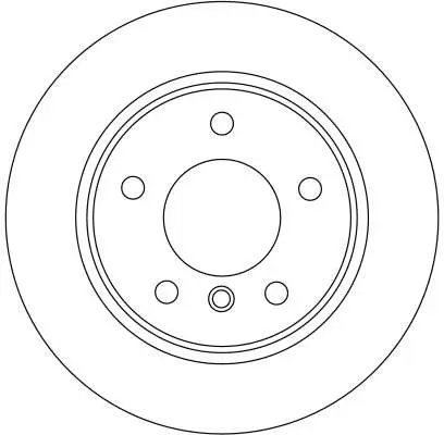 Bremsscheibe Hinterachse TRW DF4448 Bild Bremsscheibe Hinterachse TRW DF4448