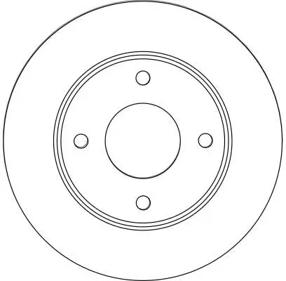 Bremsscheibe Vorderachse TRW DF4457 Bild Bremsscheibe Vorderachse TRW DF4457