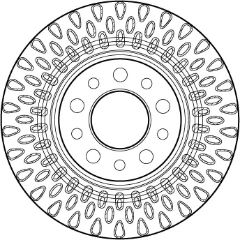 Bremsscheibe Hinterachse TRW DF4479 Bild Bremsscheibe Hinterachse TRW DF4479