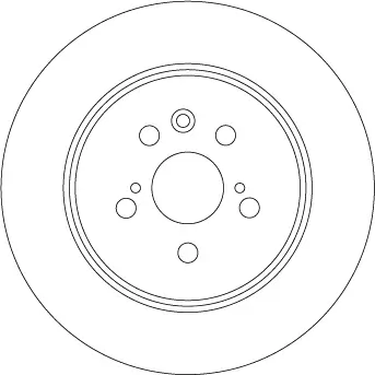 Bremsscheibe Hinterachse TRW DF4480 Bild Bremsscheibe Hinterachse TRW DF4480
